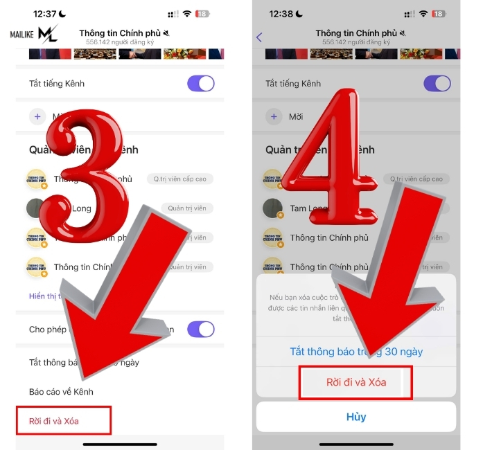 Cách rời nhóm Viber nhanh chóng qua điện thoại