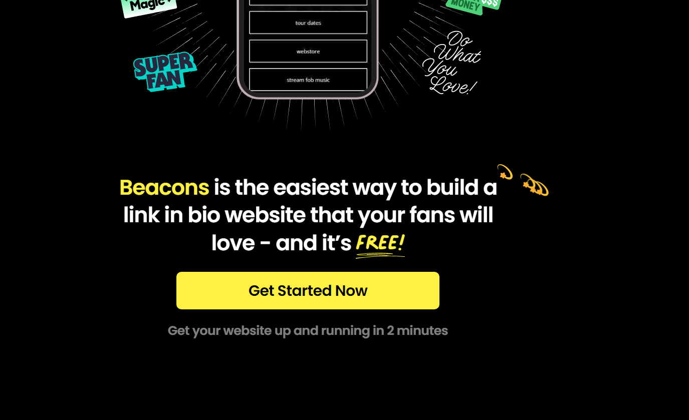 Truy cập, bắt đầu sử dụng trang web Beacons
