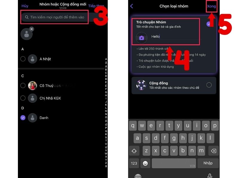 cách tạo nhóm trên Viber