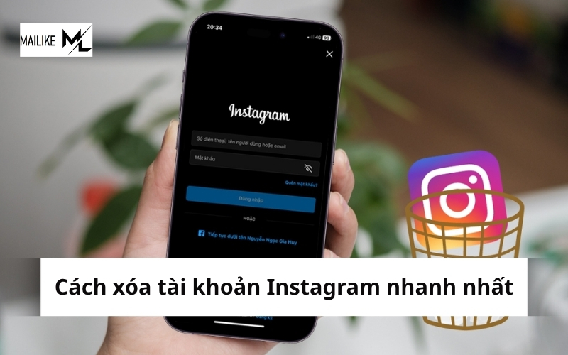 Cách xóa tài khoản Instagram cực nhanh chóng
