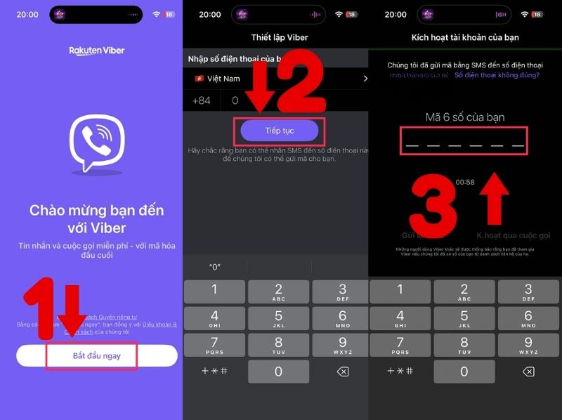 cài đặt viber trên điện thoại