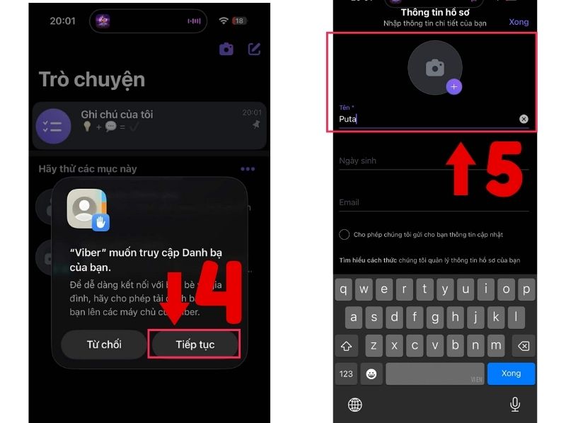 cài đặt viber trên điện thoại
