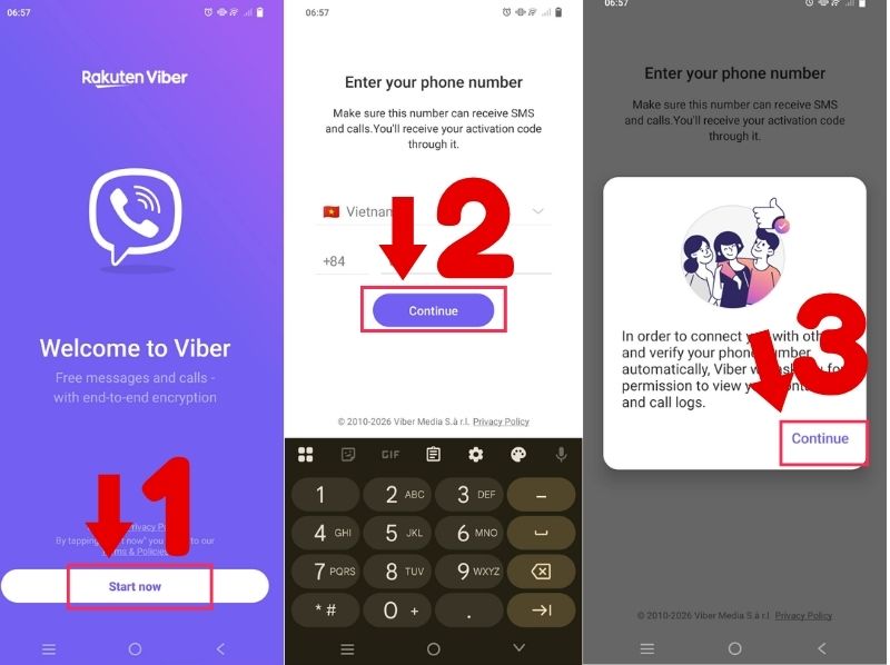 cài đặt viber trên điện thoại