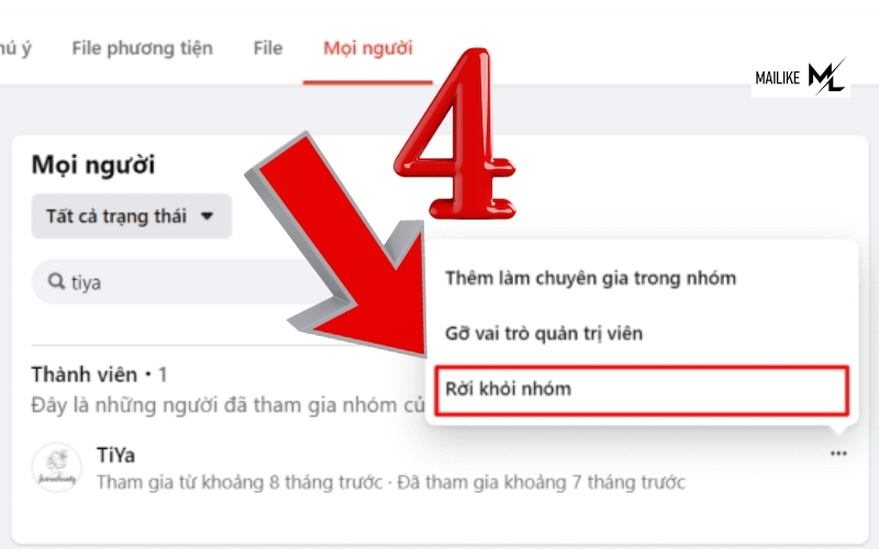 Tiến hành xóa nhóm Facebook bằng máy tính