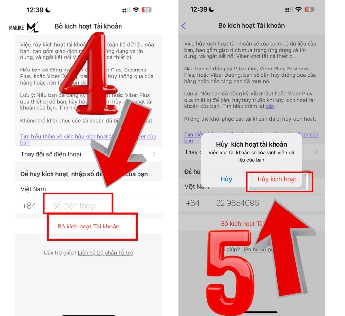 Hoàn thành cách xóa tài khoản Viber trên điện thoại nhanh chóng