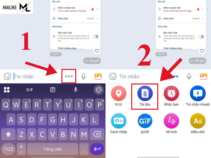 Cách gửi video dài qua Zalo
