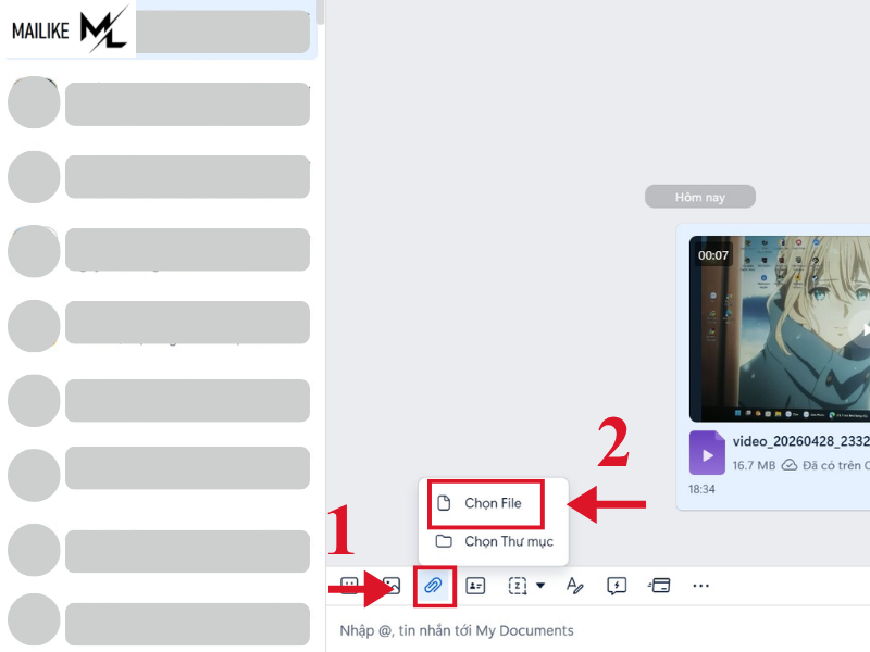Cách gửi video dài qua Zalo