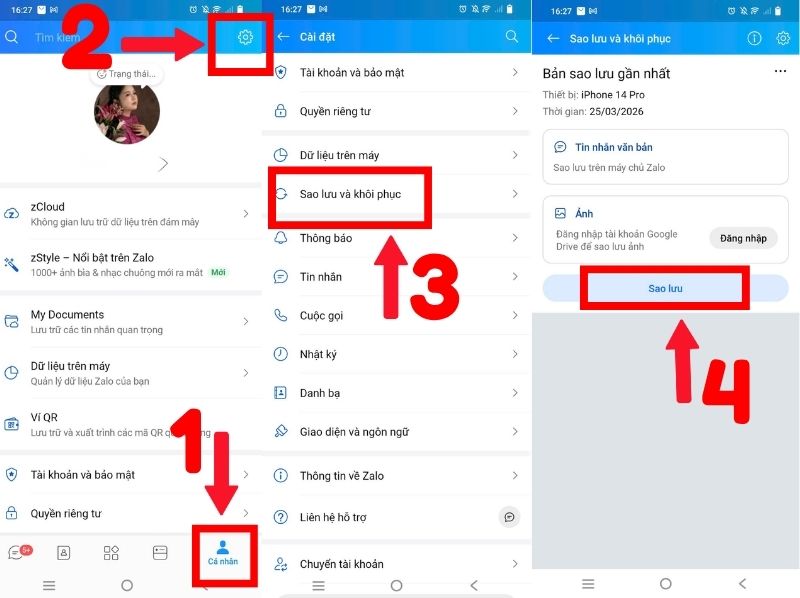 cách đồng bộ zalo trên 2 điện thoại