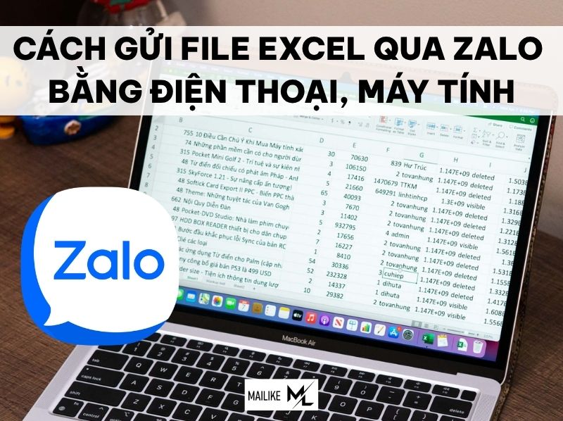 cách gửi file excel qua zalo
