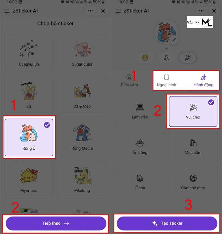Tạo sticker AI nhanh chóng