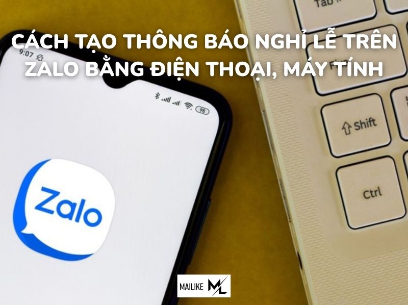 cách tạo thông báo nghỉ lễ trên Zalo