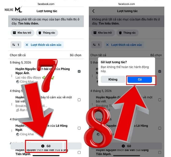 Hoàn thành xong Cách xóa biểu tượng cảm xúc trên bình luận Facebook trên điện thoại