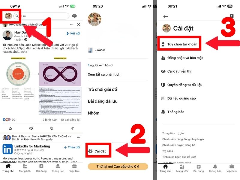cách xóa tài khoản linkedin