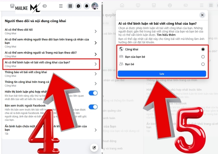 Hoàn thành xong cách cài đặt bình luận trên Facebook
