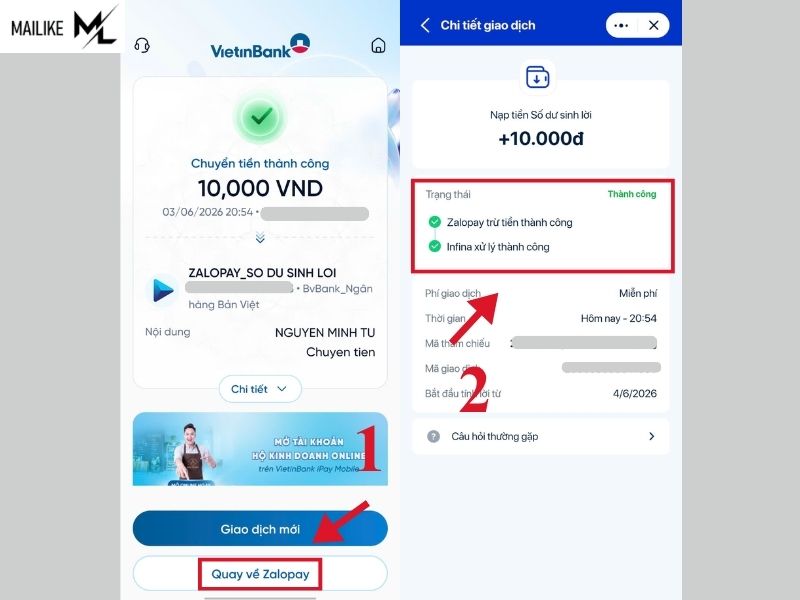 Cách nạp tiền zalo pay