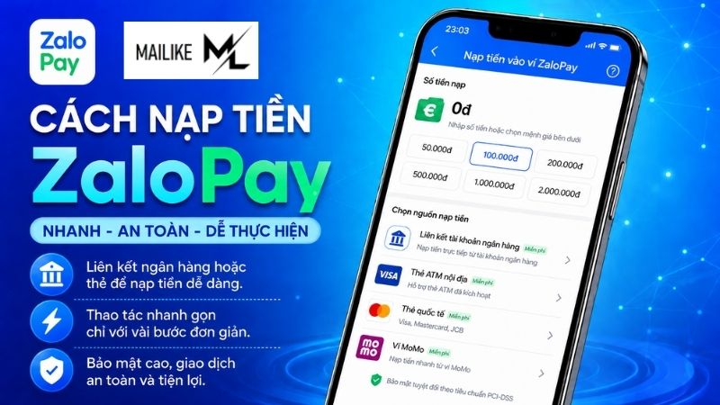 Cách nạp tiền zalo pay