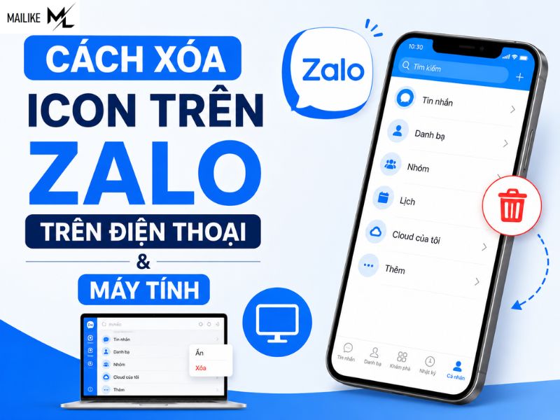 Cách xóa icon trên Zalo