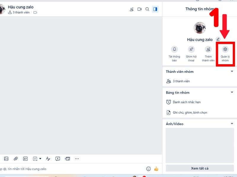 Cách đổi tên nhóm trên Zalo