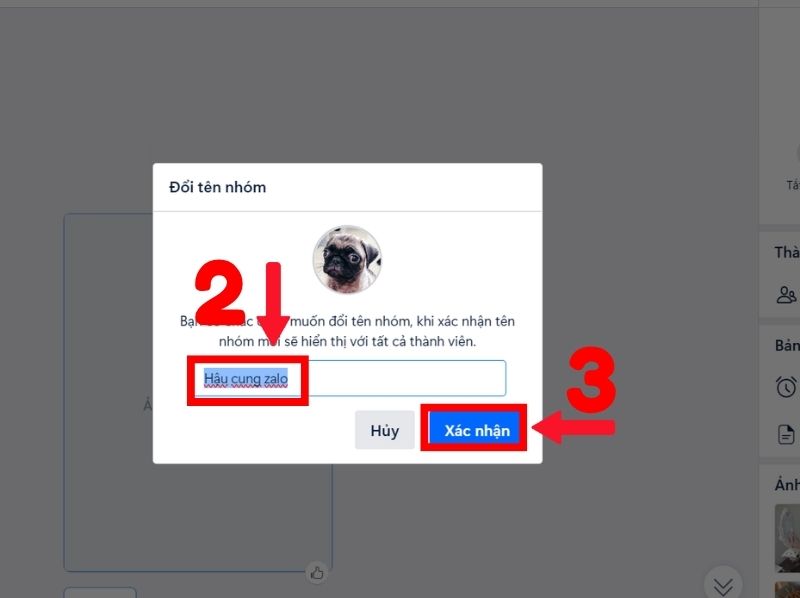 Cách đổi tên nhóm trên Zalo