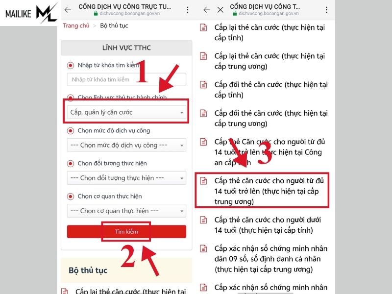 Cách làm thẻ căn cước qua Zalo