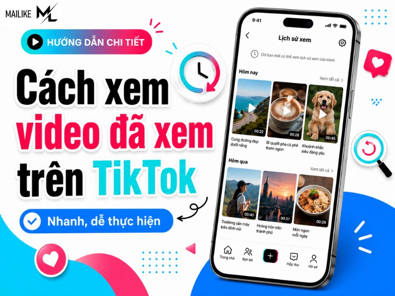 Cách xem video đã xem trên TikTok