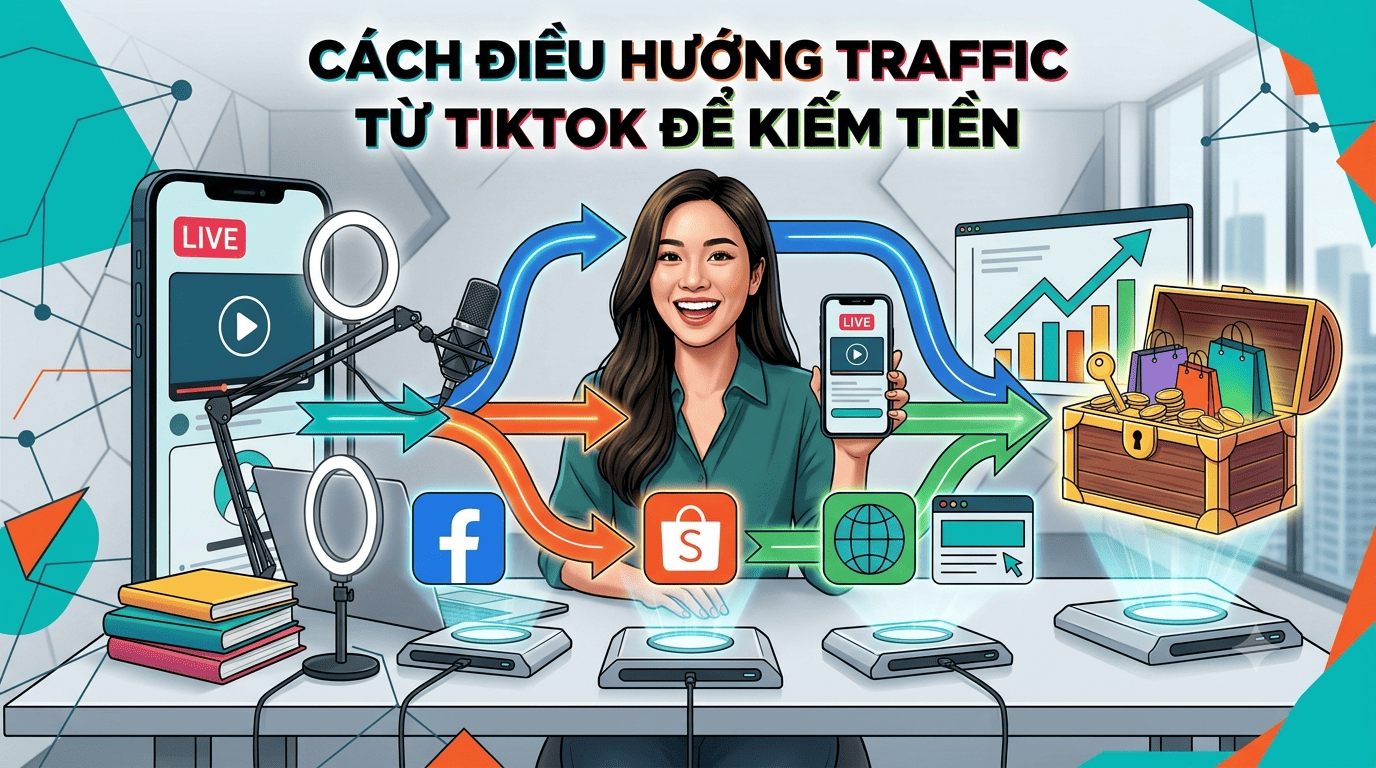 Cách kiếm tiền từ Tiktok qua đa nền tảng