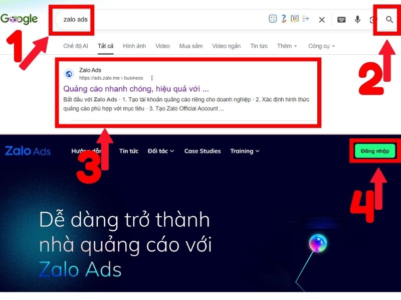 cách chạy quảng cáo Zalo
