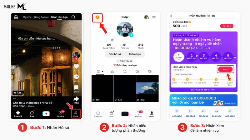 Cách kiếm tiền trên TikTok bằng cách xem video đơn giản