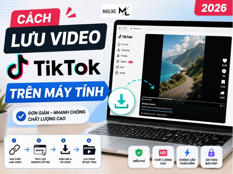 Cách lưu video tiktok trên máy tính 2026