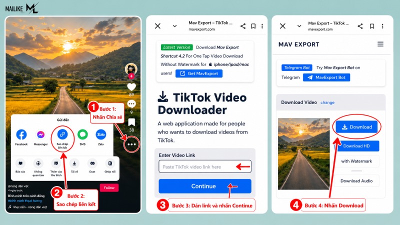 Cách xóa logo TikTok nhanh chóng, dễ làm bằng Mav Export