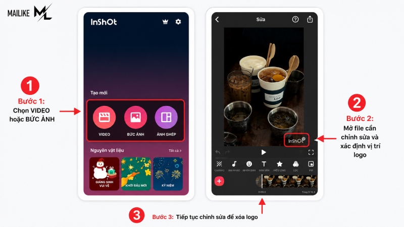 Cách xóa logo TikTok trên máy tính bằng InShot