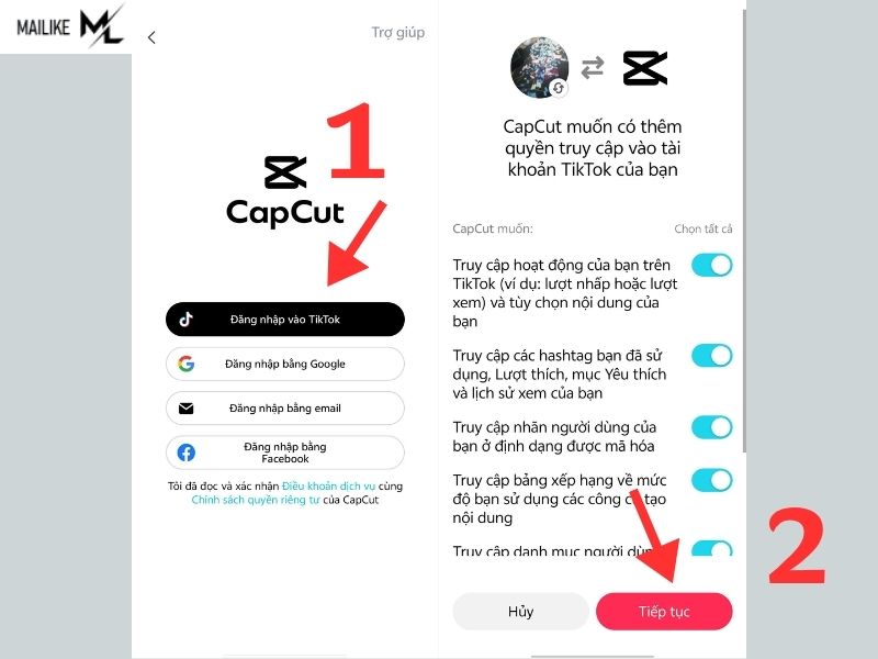 Cách đăng ký tài khoản CapCut bằng TikTok nhanh