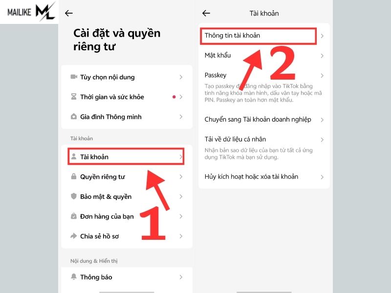 Cách đổi email trên TikTok