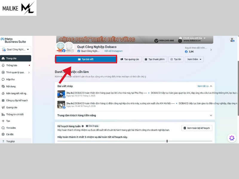 Cách lên lịch đăng bài trên Facebook