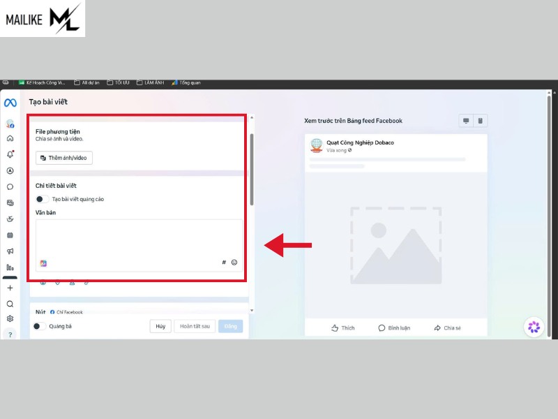 Cách lên lịch đăng bài trên Facebook