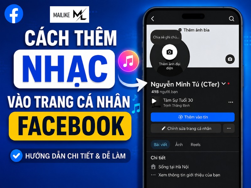 Cách thêm nhạc vào trang cá nhân Facebook đơn giản