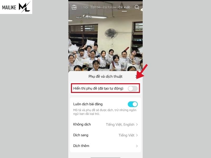 Cách thêm phụ đề tiếng Việt cho video TikTok