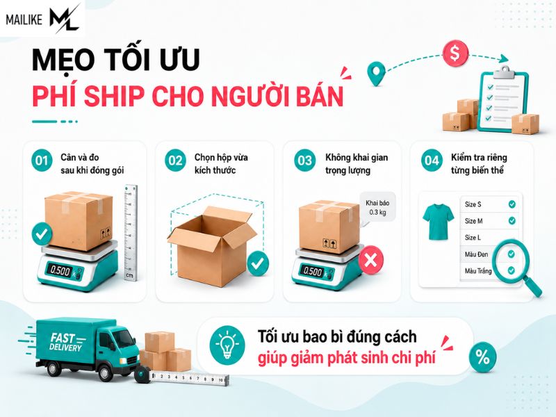 Cách thiết lập phí ship TikTok Shop