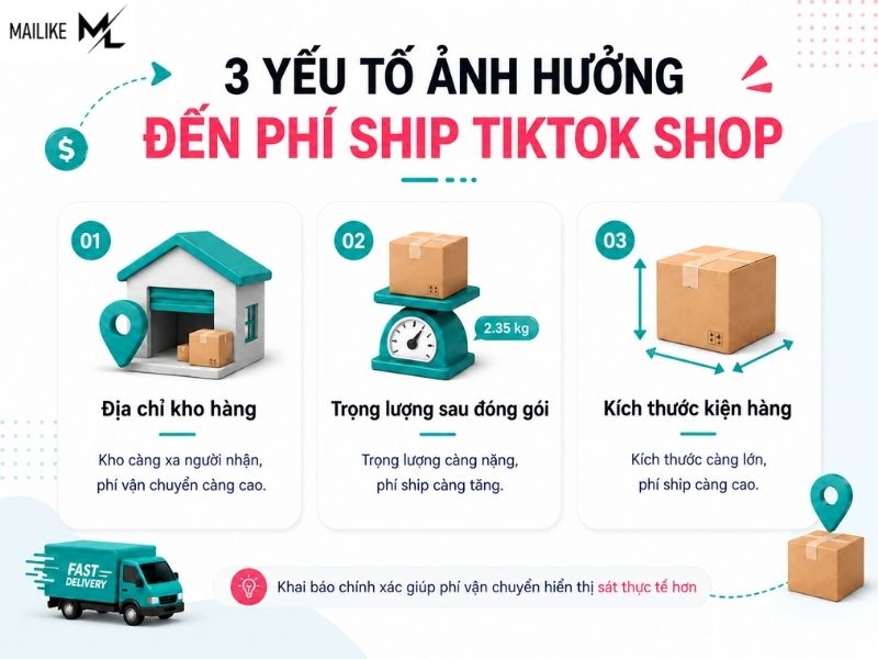 Cách thiết lập phí ship TikTok Shop