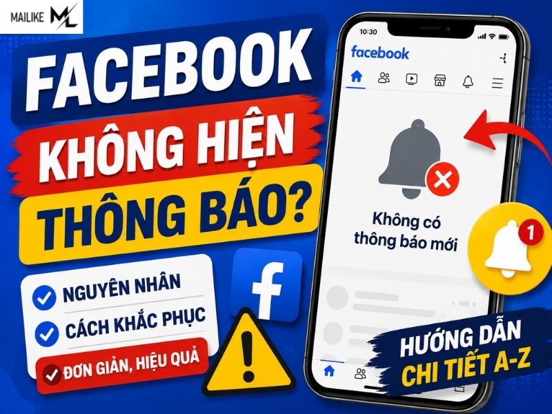 Facebook không hiện thông báo