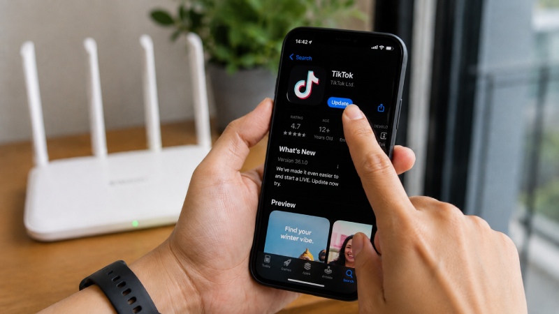 Để khắc phục lỗi không xem được livestream, bạn hãy vào App Store (với iOS) hoặc CH Play 