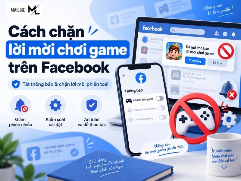 Cách chặn lời mời chơi game trên Facebook