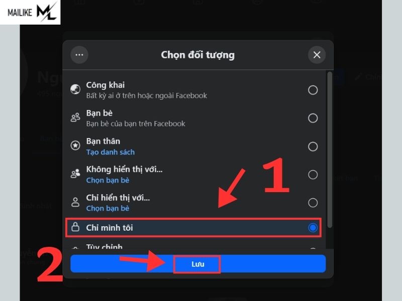 Cách ẩn danh sách bạn bè Facebook