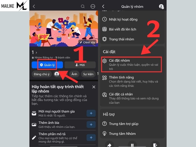 Cách bật, tắt các huy hiệu trong nhóm Facebook