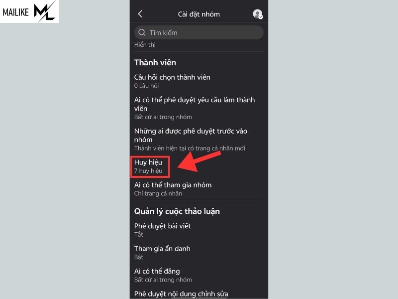 Cách bật, tắt các huy hiệu trong nhóm Facebook