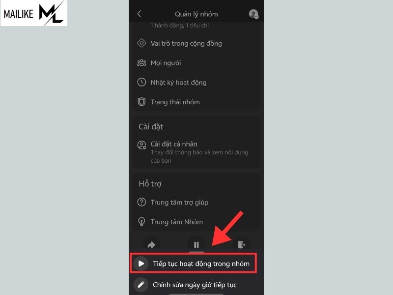 Cách bật tắt chế độ tạm ngưng hoạt động group Facebook