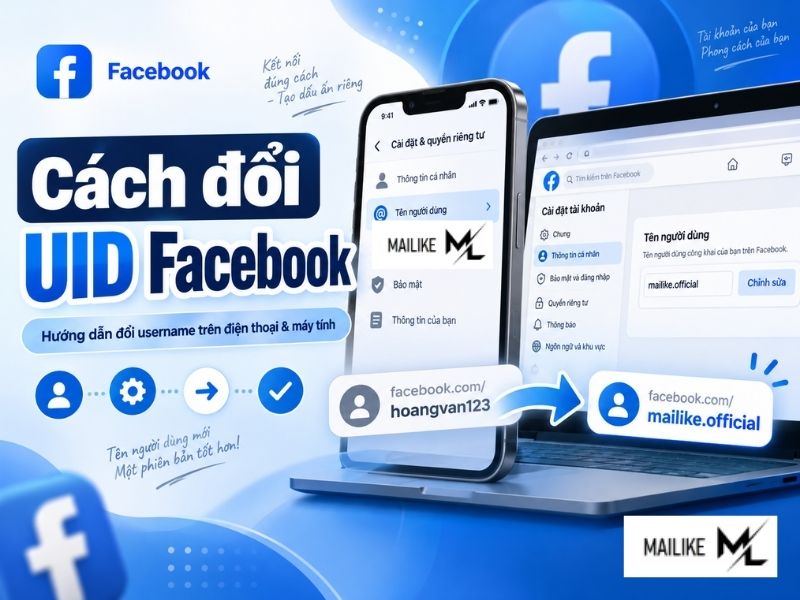 Cách đổi UID Facebook