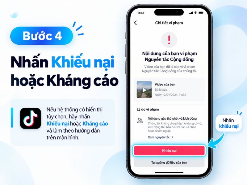 Cách gỡ vi phạm cộng đồng TikTok