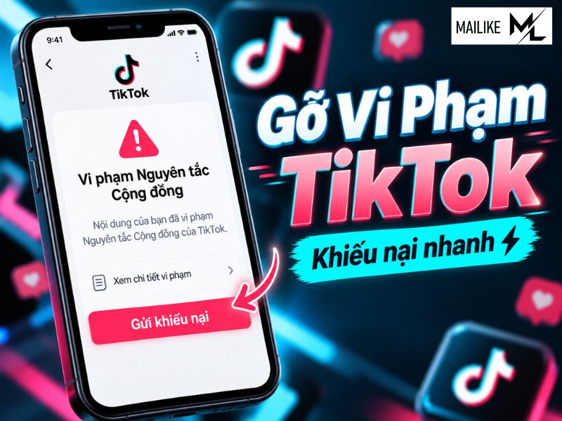 Cách gỡ vi phạm cộng đồng TikTok