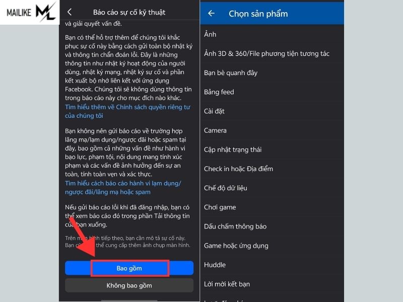 Cách liên hệ, chat đội ngũ Facebook Việt Nam